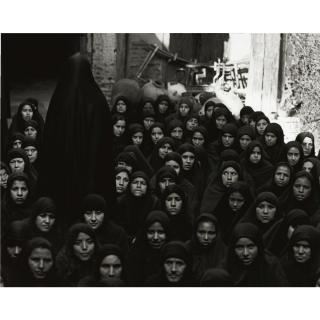 Shirin Neshat - Fervor Series (Crowd Of Women, One Leaving)