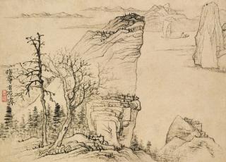 Shitao - Landscape in Fine Brush
