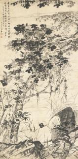 Shitao - Lonely Scholar Under A Sycamore Tree