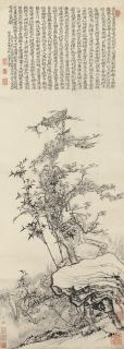 Shitao - Plum Blossoms and Bamboo