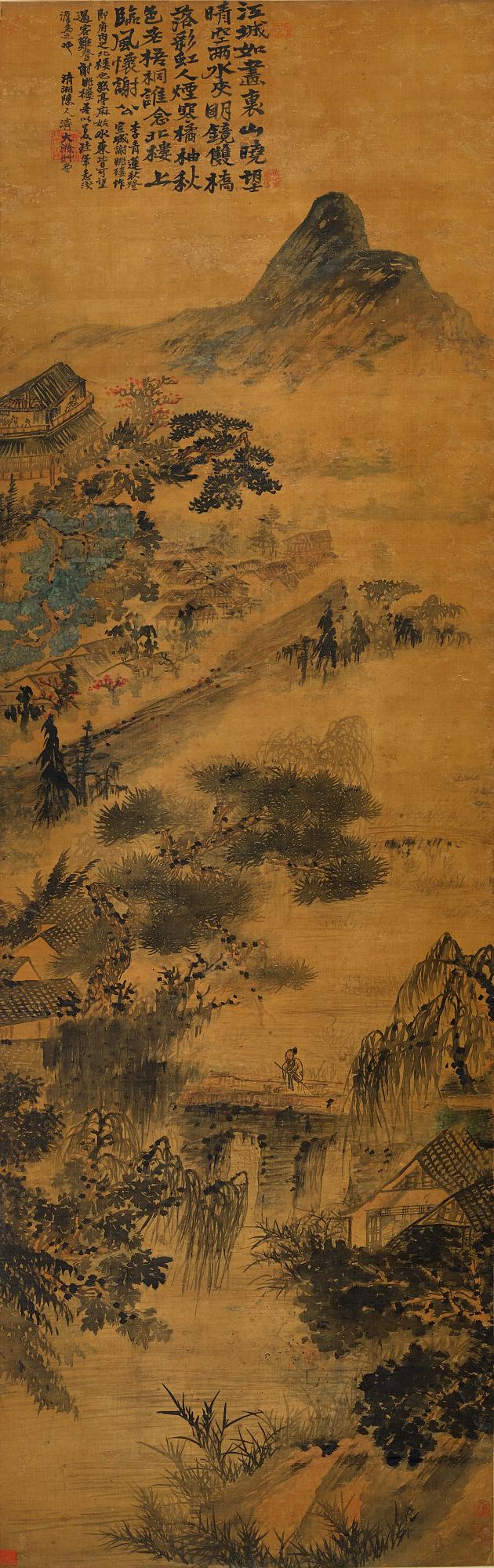 Shitao - Scholar Gazing Far Into The Landscape