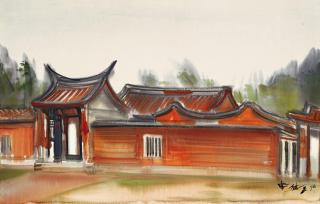 Shiy De-Jinn - Historic House At Xiu Shui(Painted In 1981)