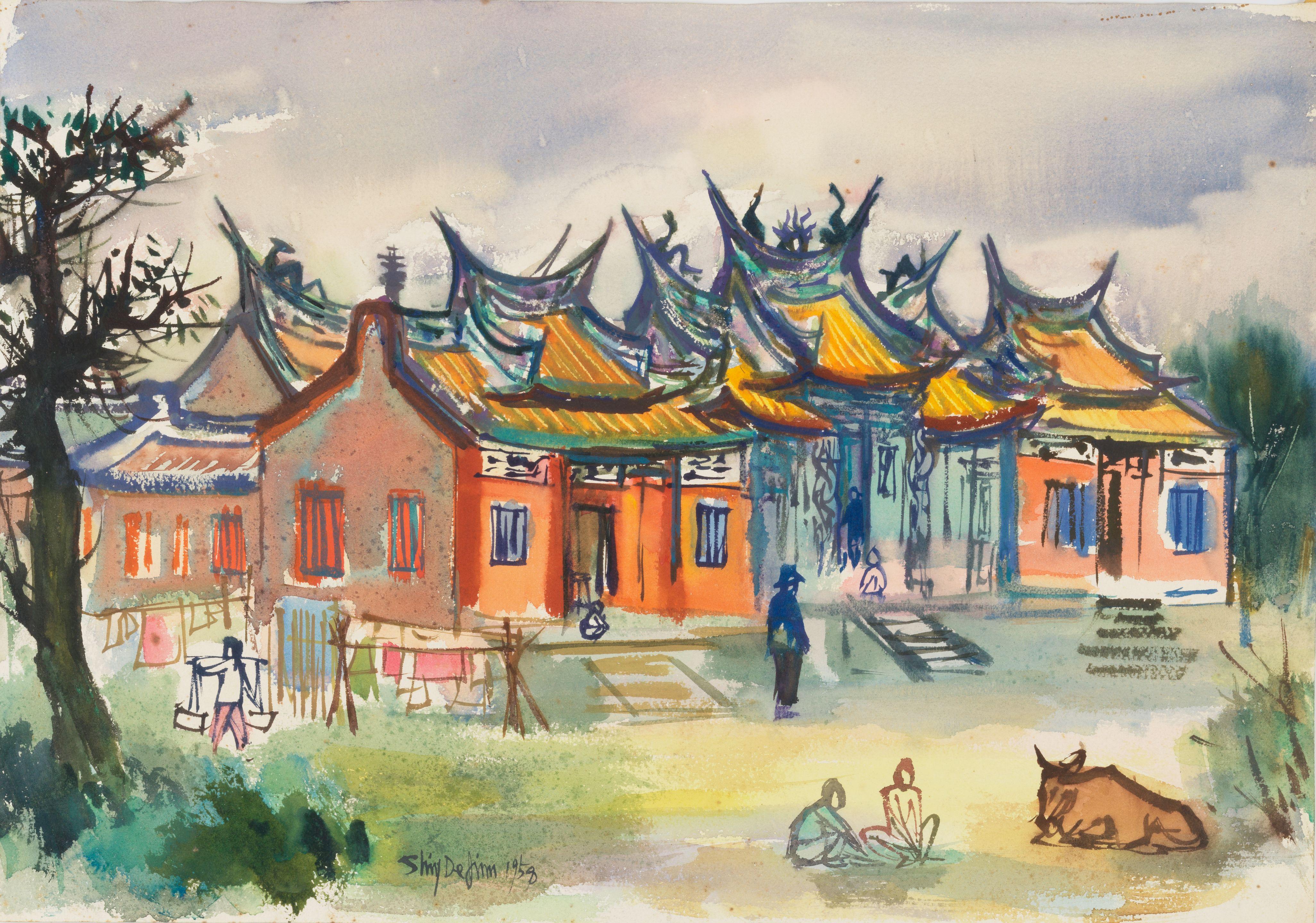 Shiy De Jinn - Village Temple, 1958