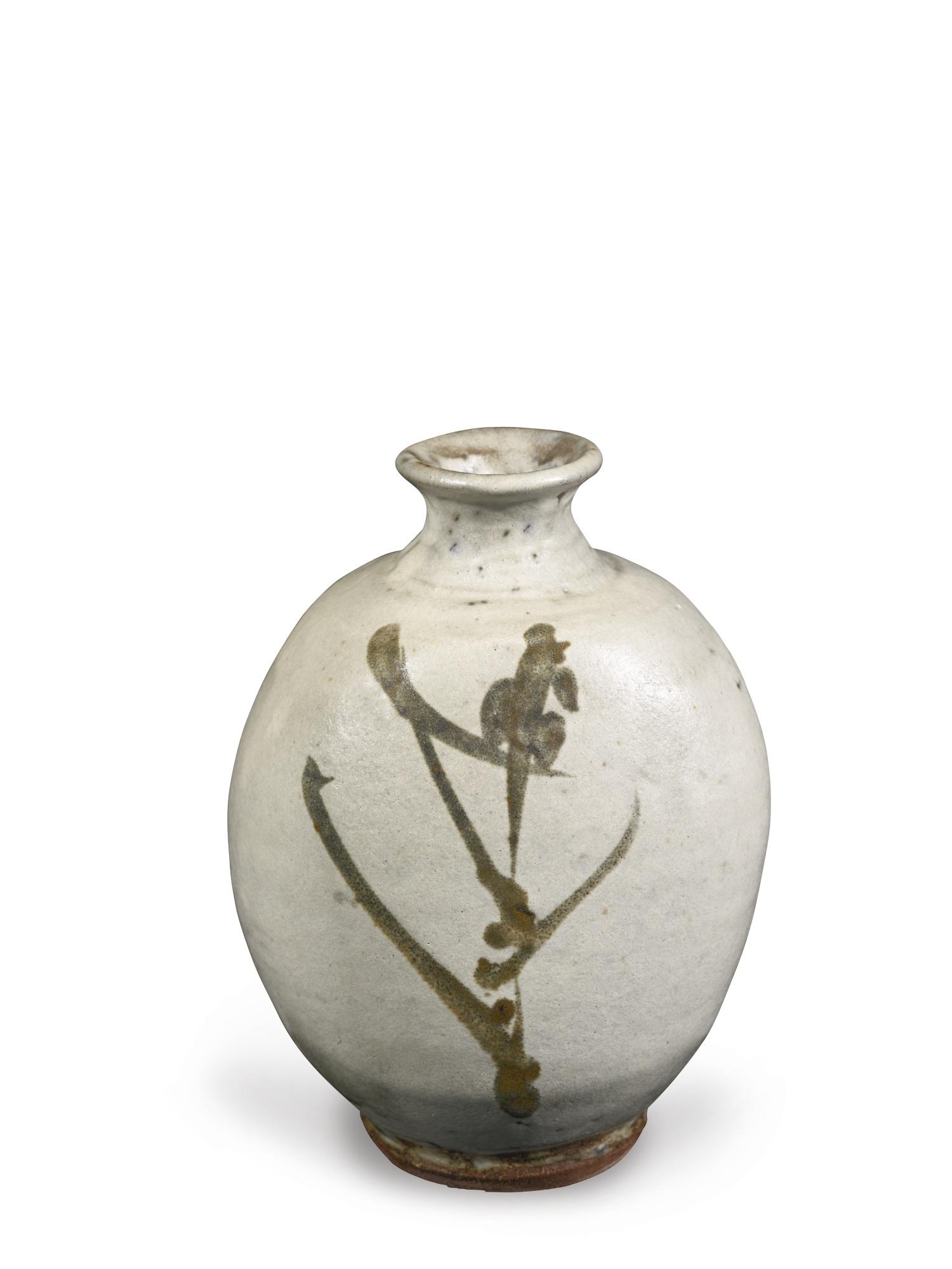 Shoji Hamada - Large Bottle With Willow Design