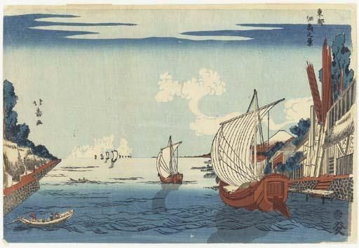 Shotei Hokuju - Toto Tsukudajima No Kei (View of Tsukudajima In The Eastern Capital)