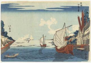 Shotei Hokuju - Toto Tsukudajima No Kei (View of Tsukudajima In The Eastern Capital)