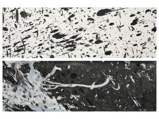 Shozo Shimamoto - Untitled (Two Works)