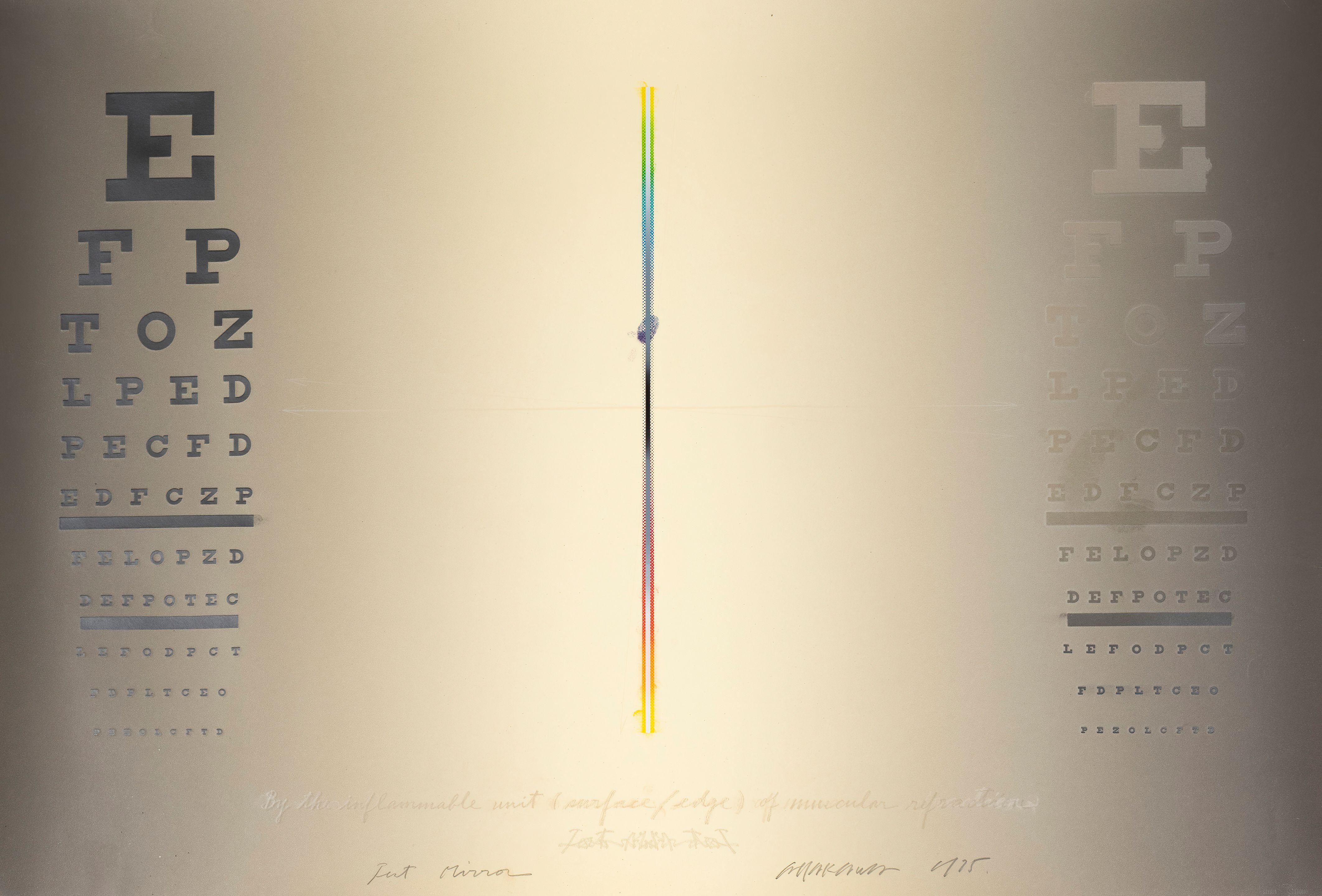 Shusaka Arakawa - Test Mirror, 1975