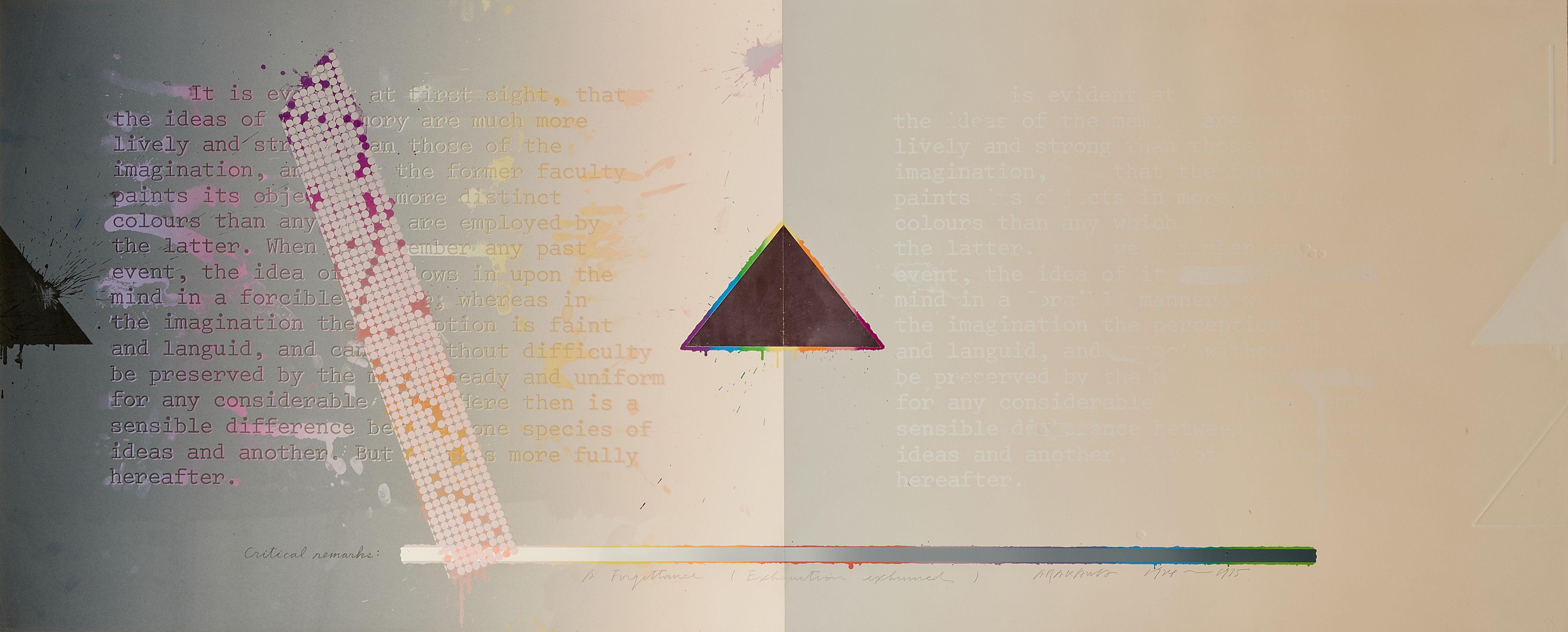 Shusaku Arakawa - A Forgettance (Exhumation Exhumed), 1974-1975