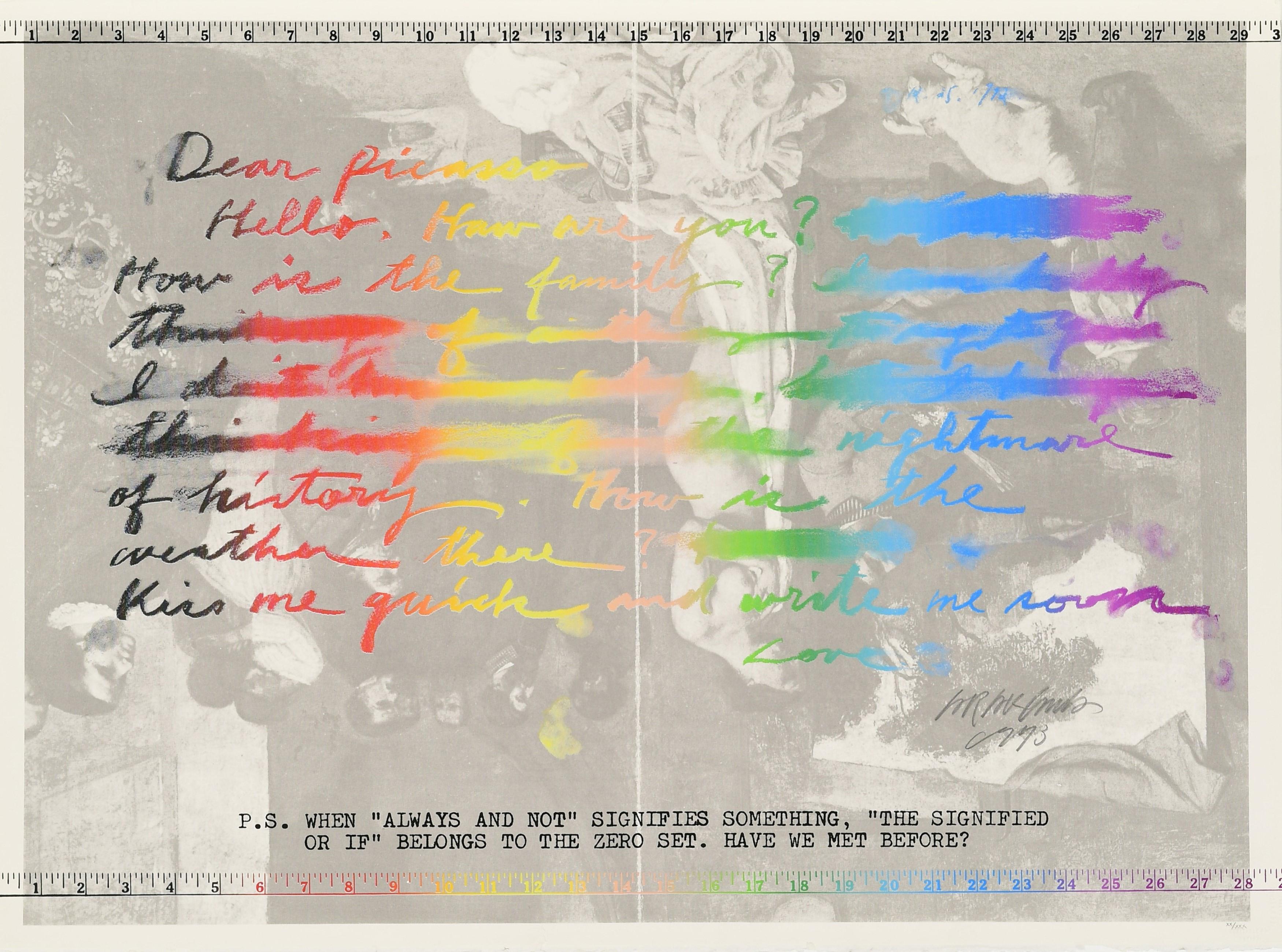 Shusaku Arakawa - Bonjour Picasso (Aus: \