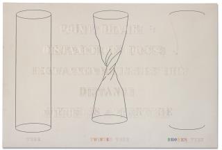 Shusaku Arakawa - Untitled (Tube Twisted Tube Broken tube)
