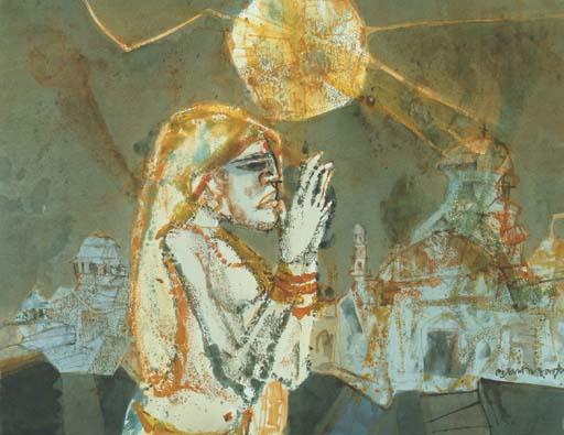 Shyamal Dutta Ray - Woman Praying
