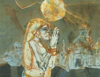 Shyamal Dutta Ray - Woman Praying