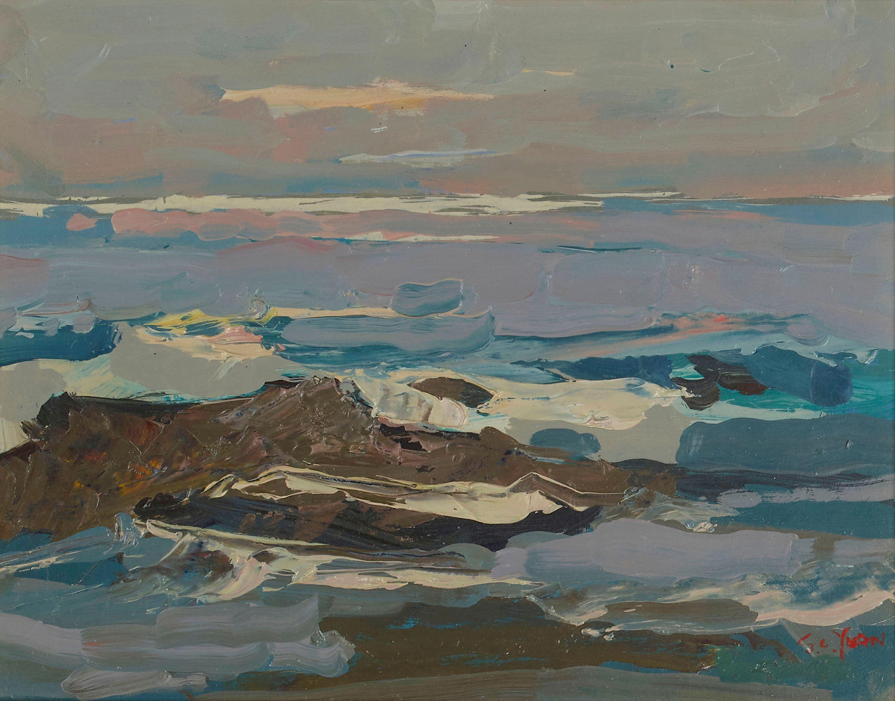 Si Chen Yuan - Calm Sea at Sunset