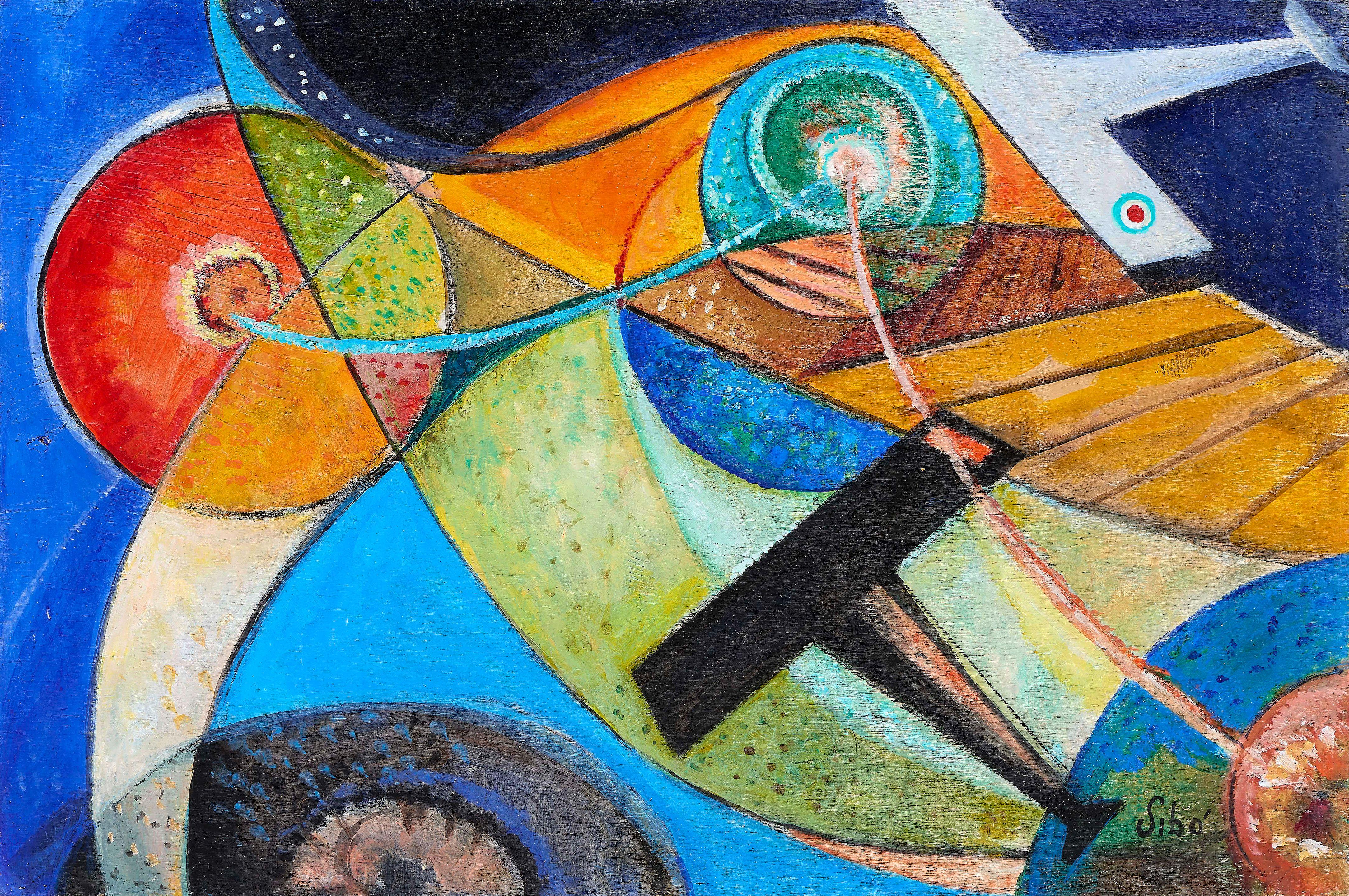 Sibò - Convergenze terra-cosmo (recto); Ritratto di donna (verso)