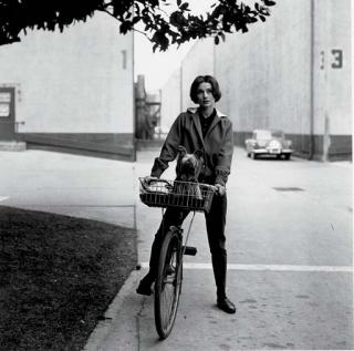 Sid Avery - Audrey Hepburn on her Bike at Paramount Studios, 1957