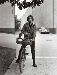 Sid Avery - Audrey Hepburn on her Bike with Her Dog \