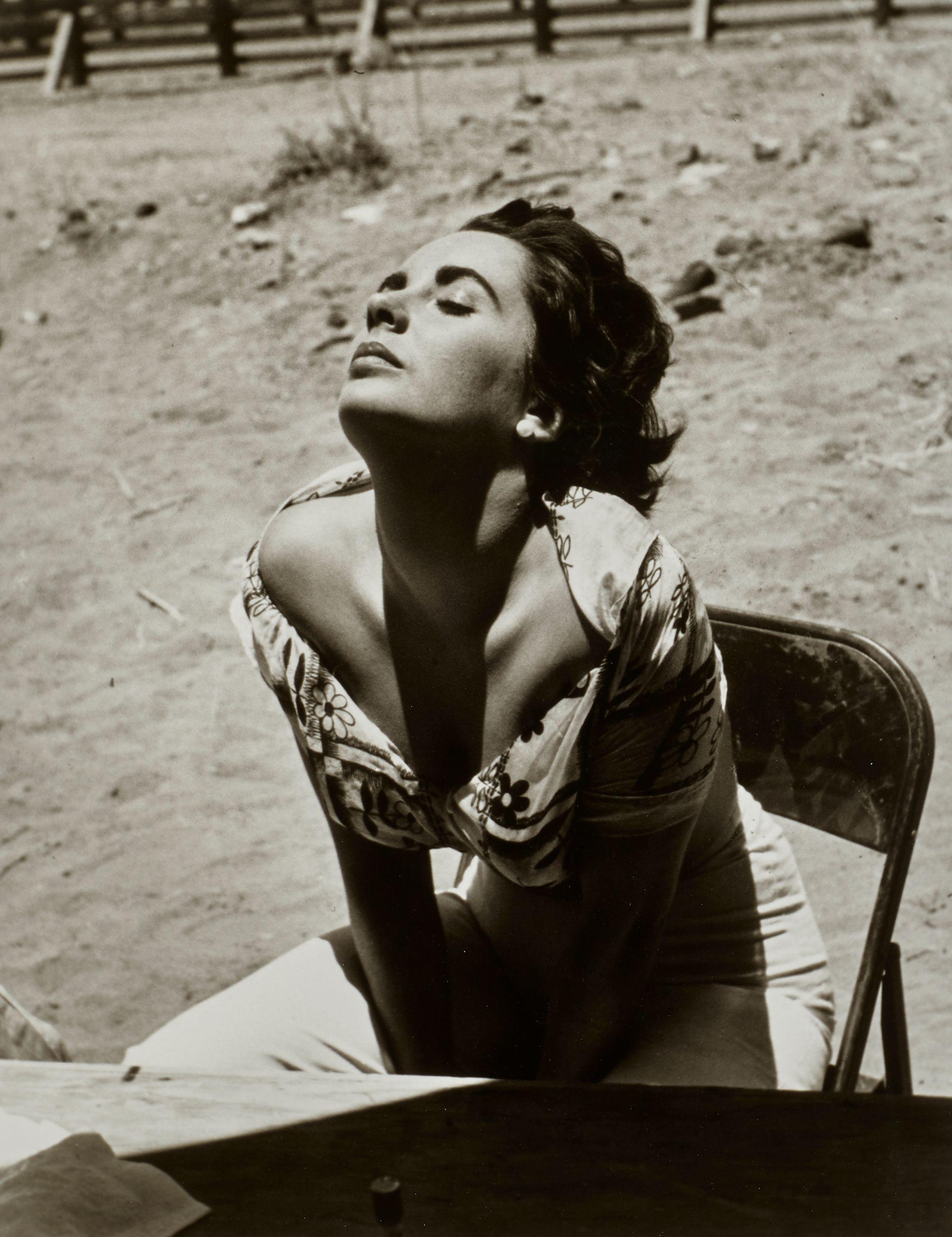 Sid Avery - Elizabeth Taylor Sunning Herself on the Set of \