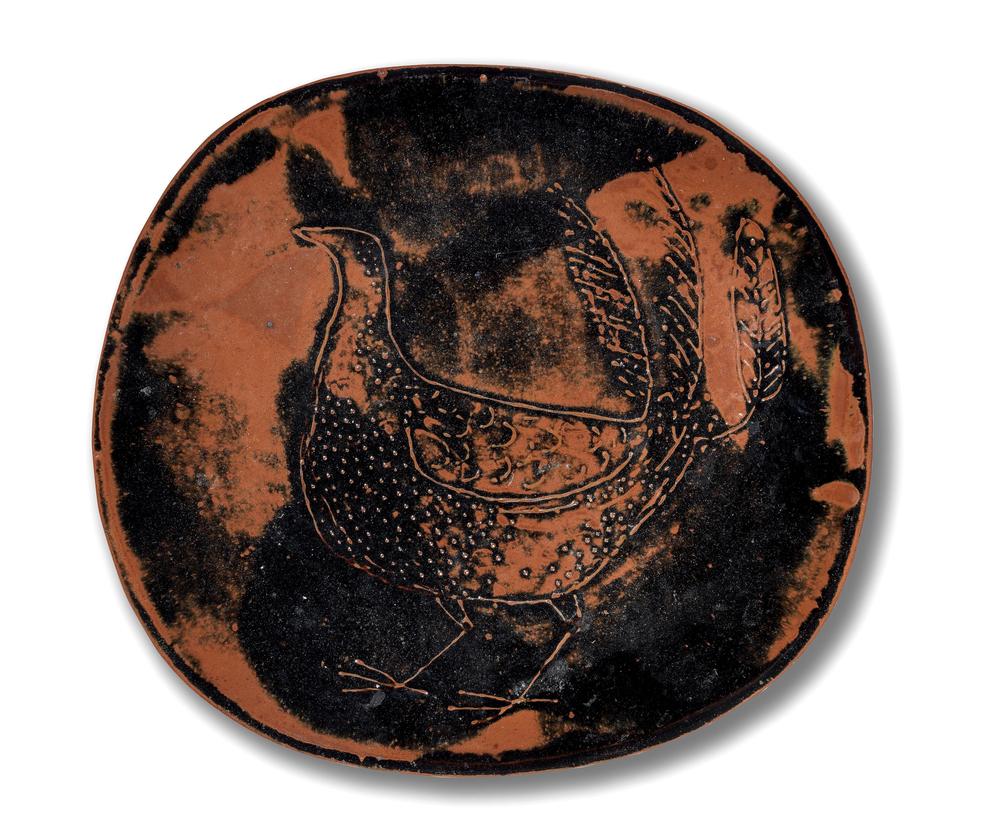 Siddig El Nigoumi - Bird dish 4 x 38 x 25cm (1 9/16 x 14 15/16 x 13 3/4in).
