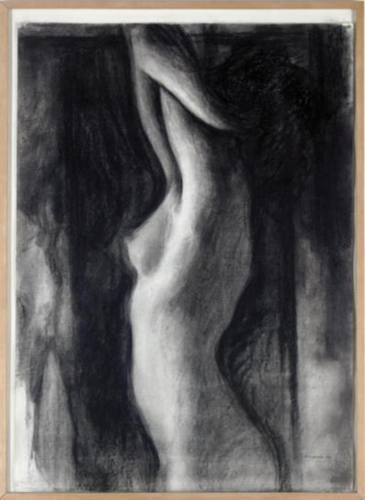 Sidney Goodman - Stretching Woman #2