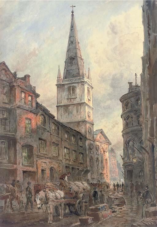 Sidney Goodwin - The church of St. Margaret Patten, Rood Lane, Eastcheap