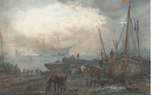 Sidney Goodwin - Unloading At Dusk