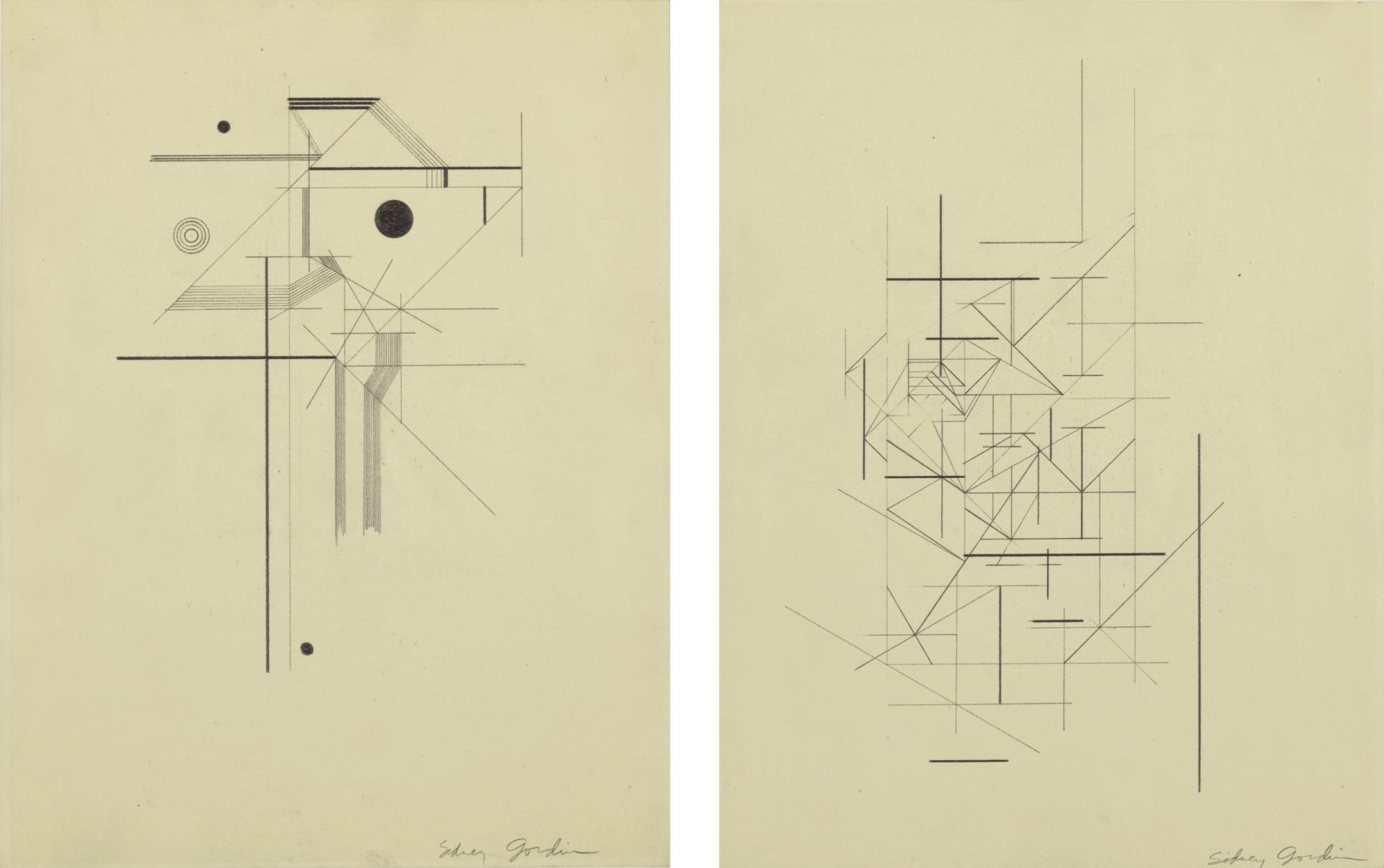 Sidney Gordin - A Pair Of Drawings