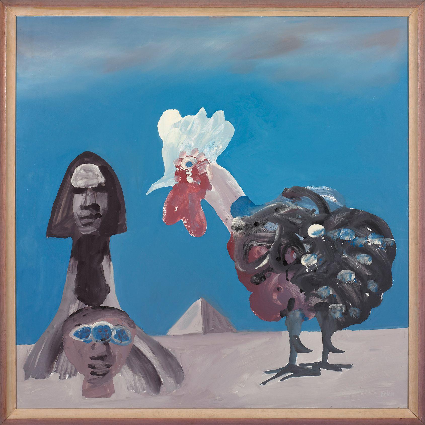 Sidney Nolan - Notes for Oedipus IV, 1975