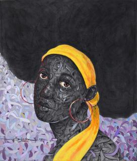 Sidney Osioh - Lady in yellow