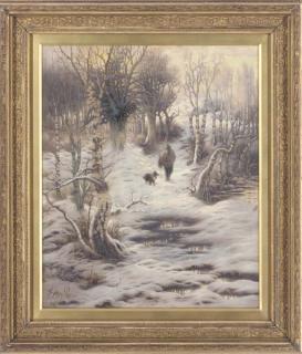 Sidney Pike - A winter\'s day in the woods