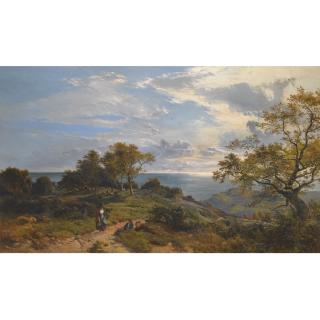 Sidney Richard Percy - A Peep At The Sea, Fairlight Glen