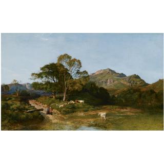 Sidney Richard Percy - A Woodland Track Autumn