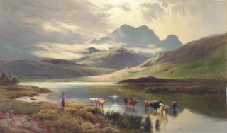 Sidney Richard Percy - Cattle Watering