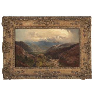 Sidney Richard Percy - Lake scene, Borrowdale; Lake scene, Westmoreland (two works) each 7 1/8 x 13in (18.1 x 33cm)