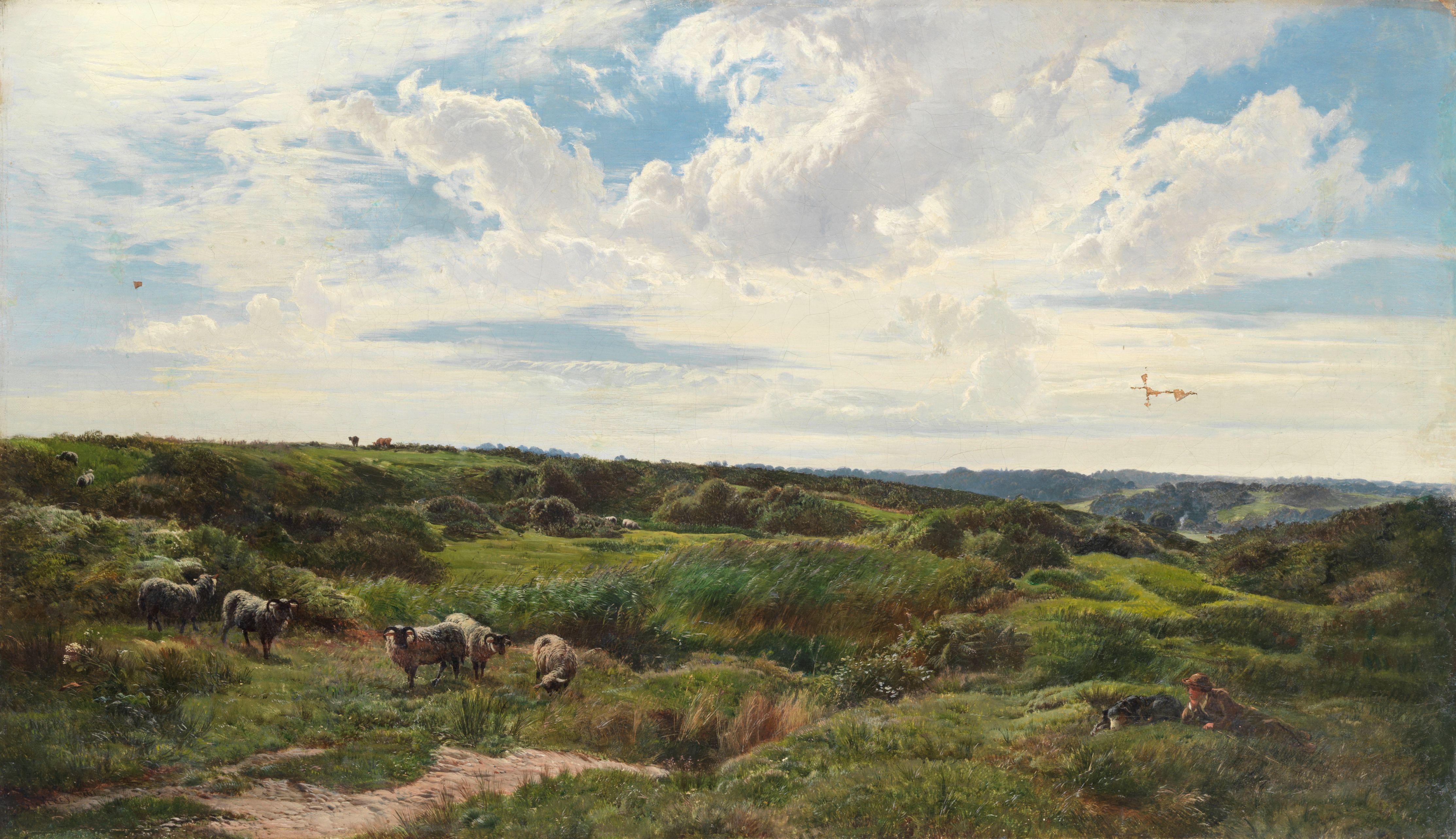 Sidney Richard Percy - \'On Wimbledon Common\' unframed