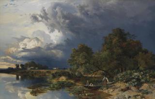 Sidney Richard Percy - Spring, An Approaching Shower