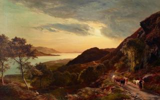 Sidney Richard Percy - Sunset over the estuary