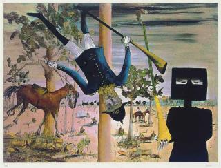 Sidney Robert Nolan - The death of Constable Scanlon from Ned Kelly Series