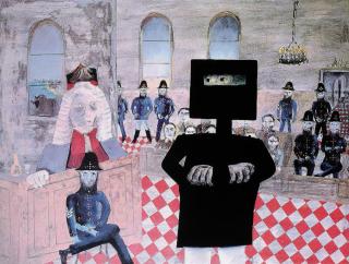 Sidney Robert Nolan - The Trial from Ned Kelly Series