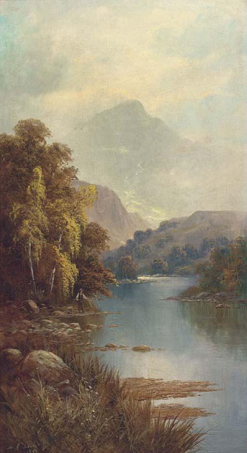 Sidney Yates Johnson - Mountainous river landscapes