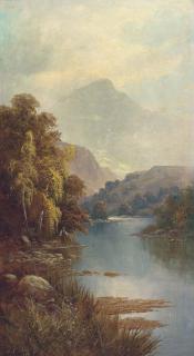 Sidney Yates Johnson - Mountainous river landscapes