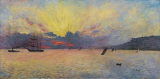Siebe Johannes Ten Cate - La Mer À Sainte-Adresse, Soleil Couchantsiebe Johannes Ten Cate ; The Sea At Sainte-Adresse, Twilight ; Signed And Dated Lower Right 1907 ; Oil On Canvas