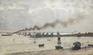 Siebe Johannes ten Cate - The Regatta At Honfleur On The Seine, Le Havre