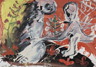 Siegfried Anzinger - Senza titolo