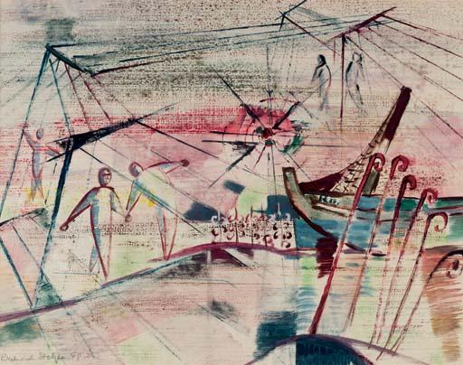 Siegfried Reich an der Stolpe - Harbour scene