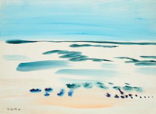 Siegward Sprotte - Blaue Seelandschaft (Sylt).