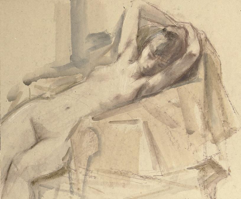 Sierk Schröder - Reclining nude