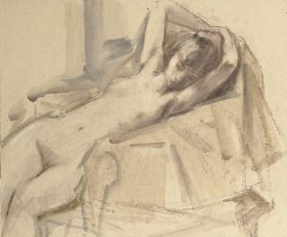 Sierk Schröder - Reclining nude