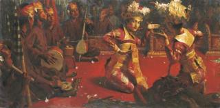 Siew Hock Meng - Dancer With Gamelan Orchestra