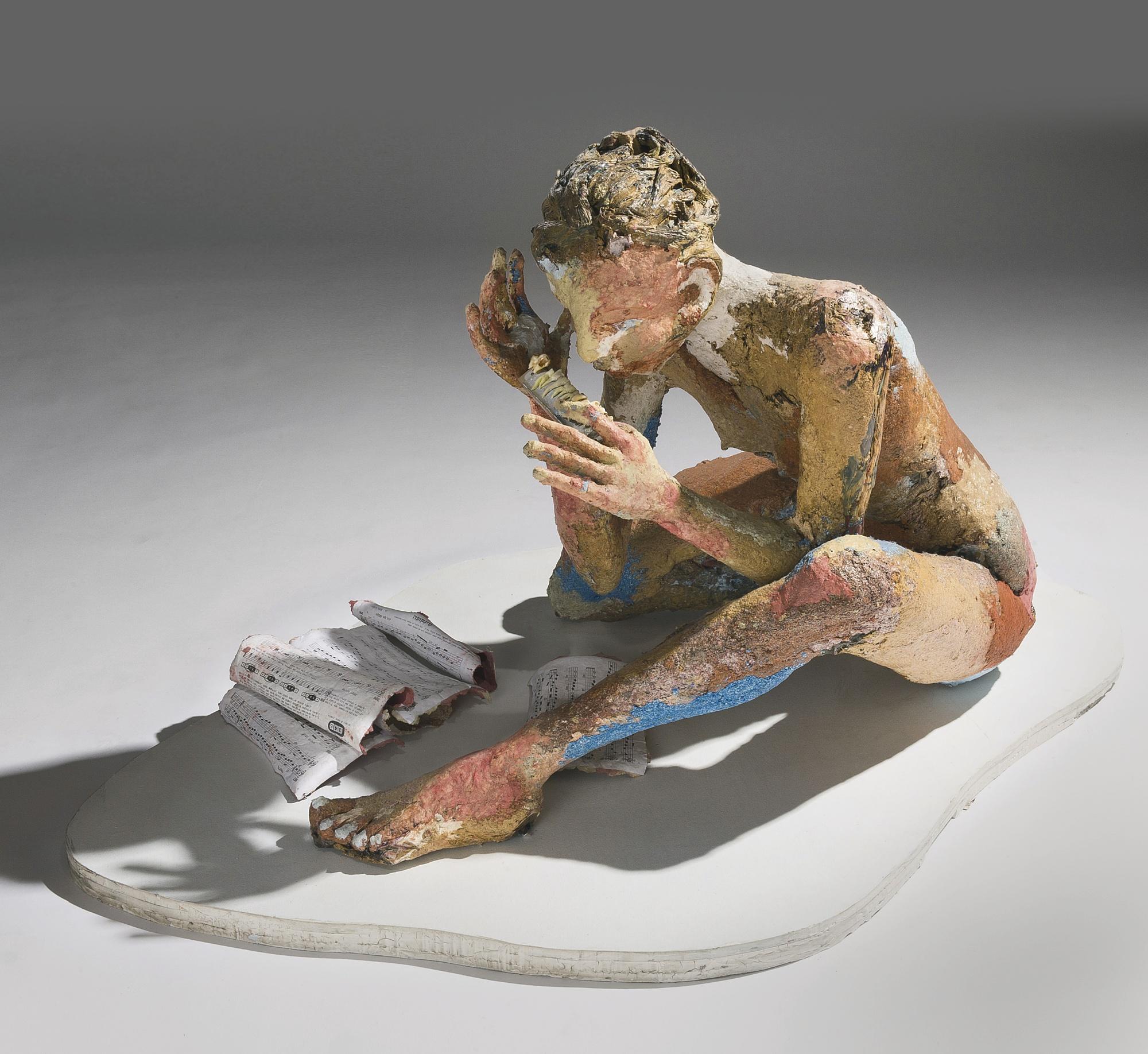 Sigalit Landau - Woman Playing A Plaque Harmonica